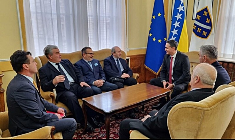 Susret Dr Denisa Bećirovića sa delegacijom Udruženja generala u Predsjedništvu Bosne i Hercegovine1
