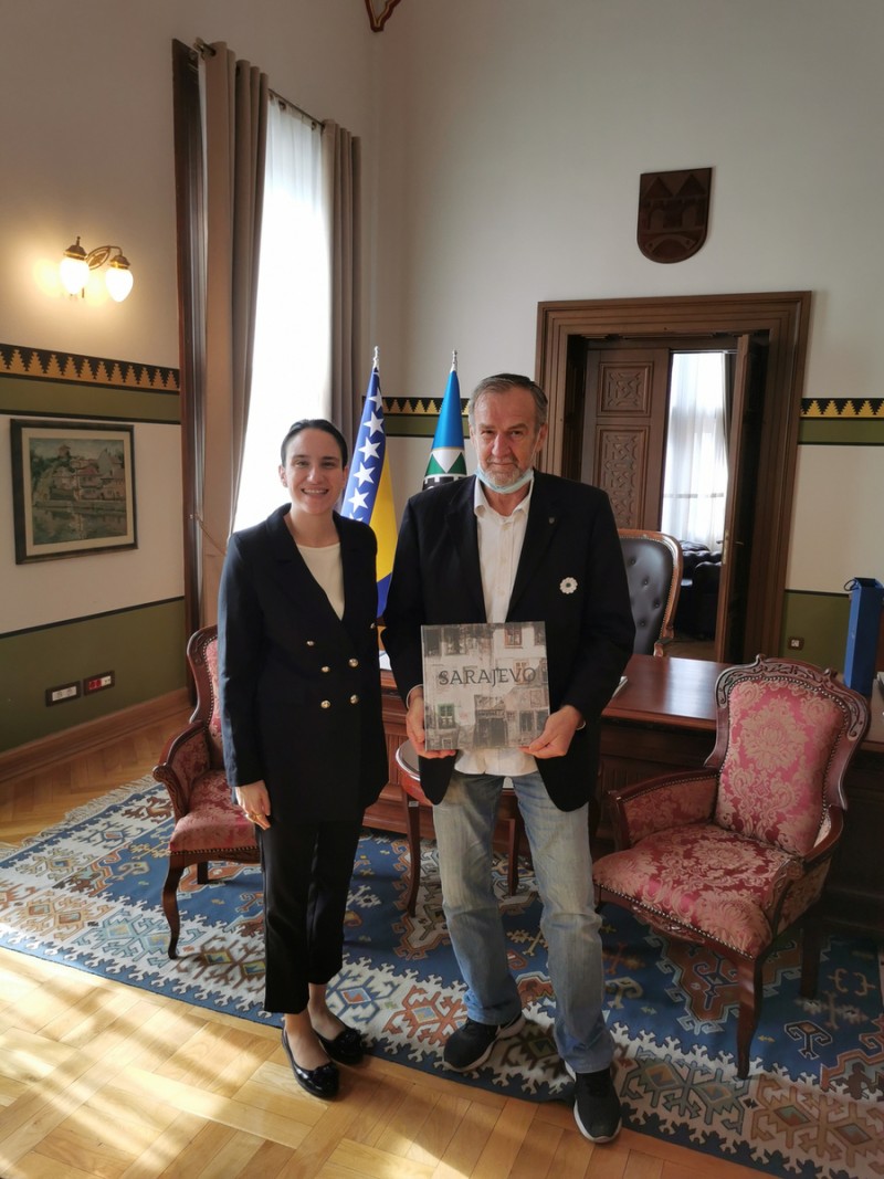 Delegacija Udruženja generala Bosne i Hercegovine u posjeti Gradonačelnici Sarajeva, Dr. Benjamini Karić3